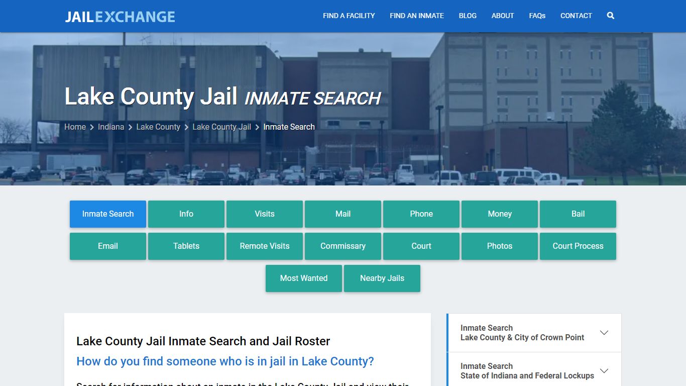 Lake County Jail Inmate Search - Jail Exchange